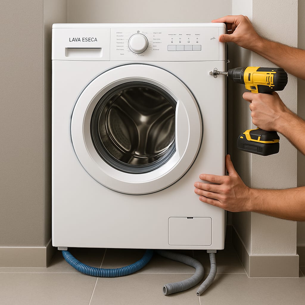 Instalação de lava e seca